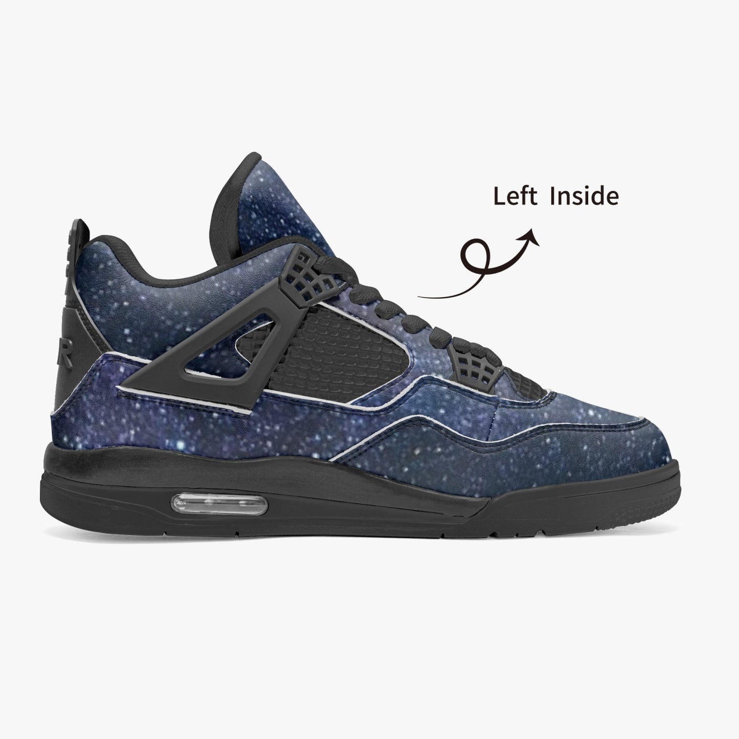 blue skys Basketball Sneakers -Black Sole