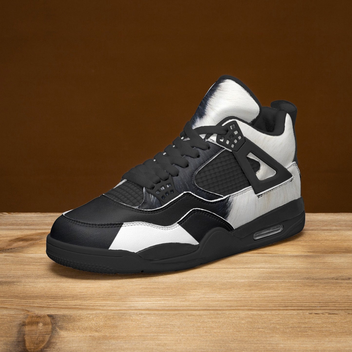 698. AJ4 Basketball Sneakers -Black Sole