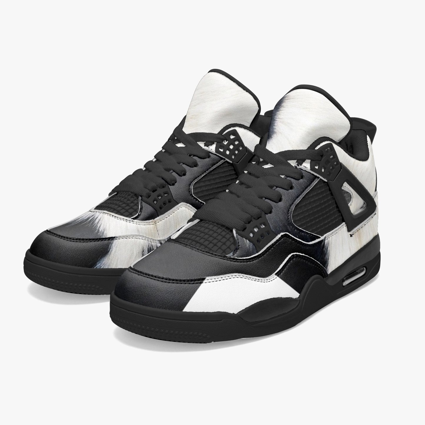 698. AJ4 Basketball Sneakers -Black Sole