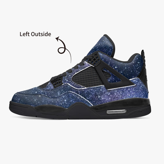 blue skys Basketball Sneakers -Black Sole