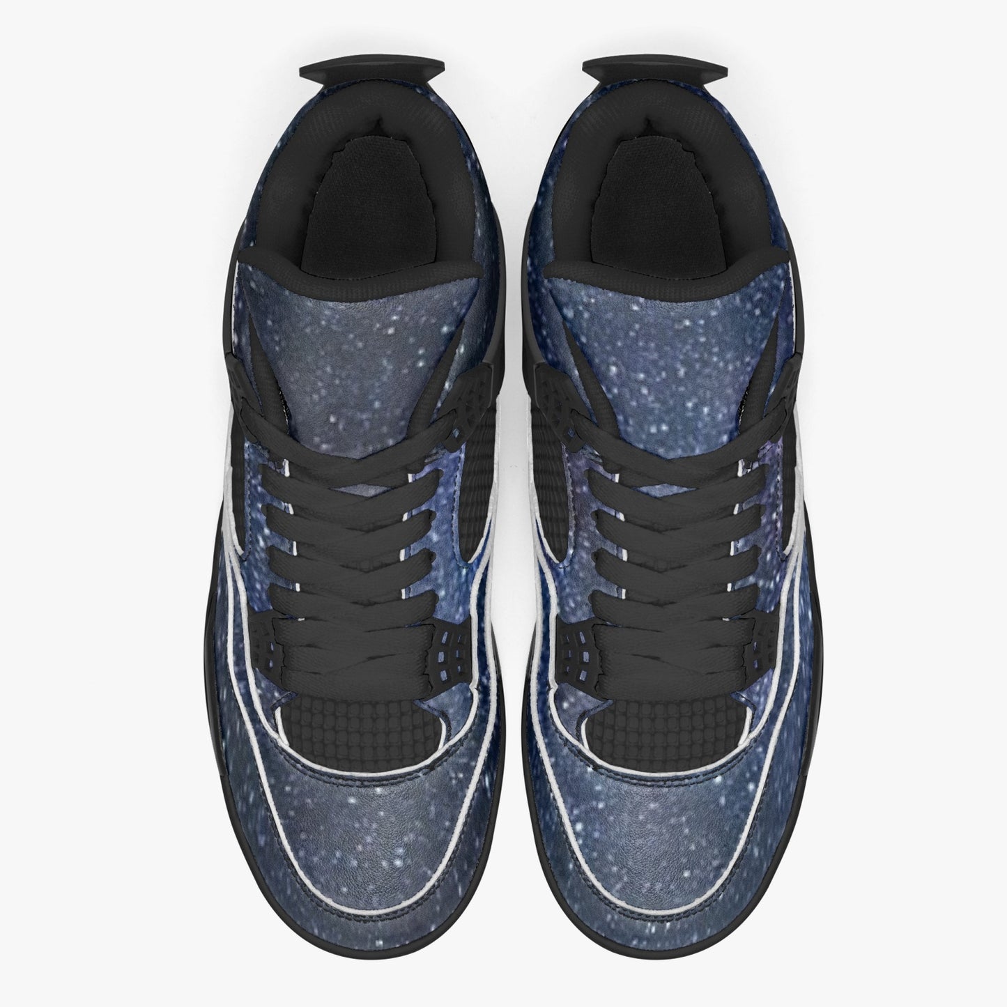 blue skys Basketball Sneakers -Black Sole